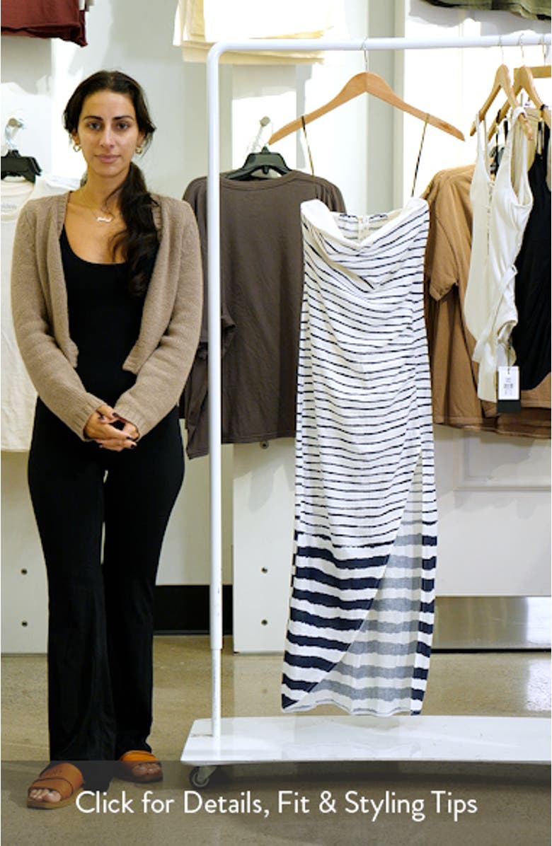 Symphonie Strapless Linen Blend Cover-Up Dress, sales video thumbnail