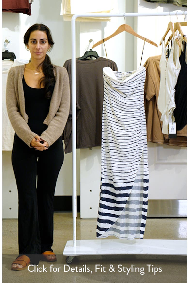 Symphonie Strapless Linen Blend Cover-Up Dress video