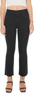 MOTHER Lil' Hustler High Waist Frayed Hem Ankle Bootcut Jeans