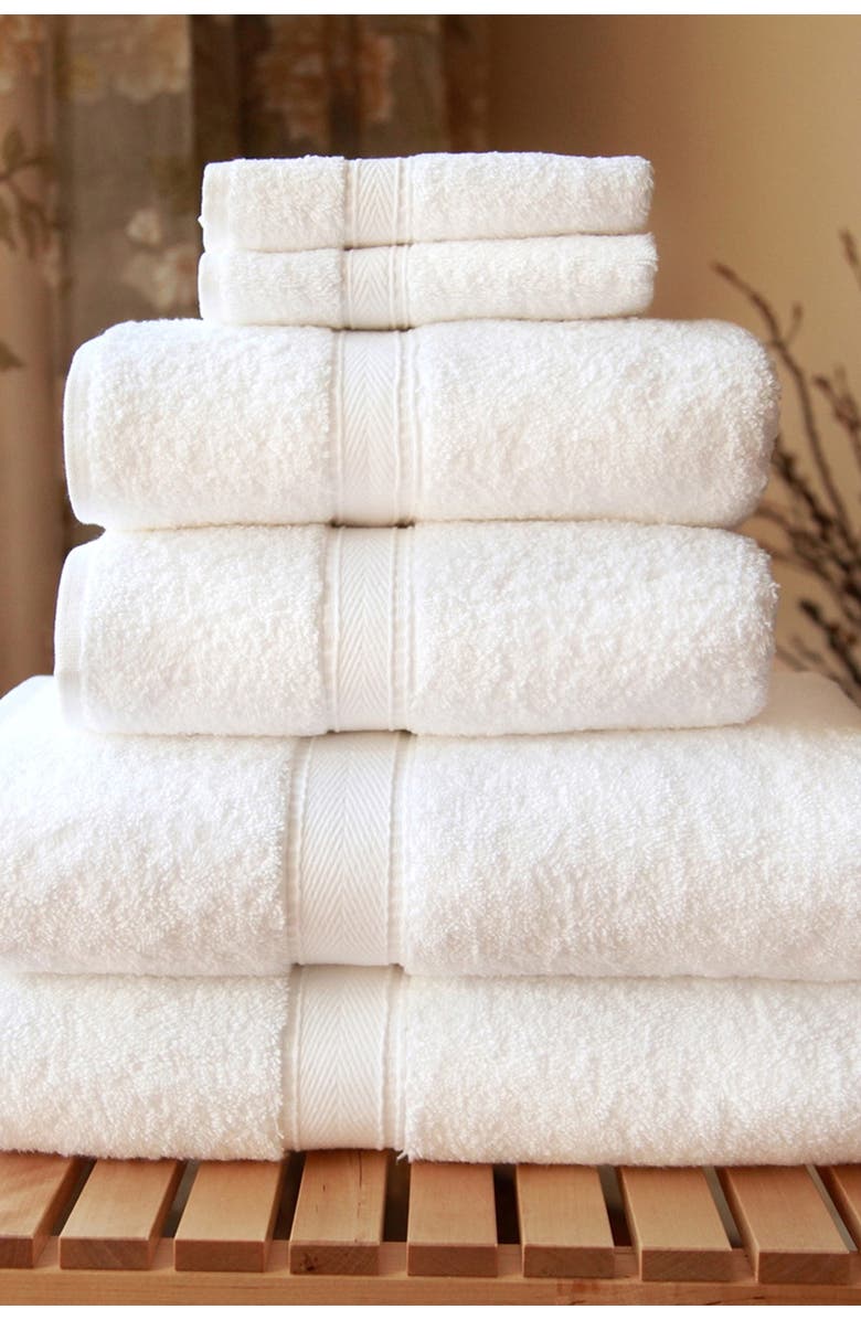 Linum Home Textiles Sinemis Terry 6-Piece Towel Set - White, Alternate, color, White