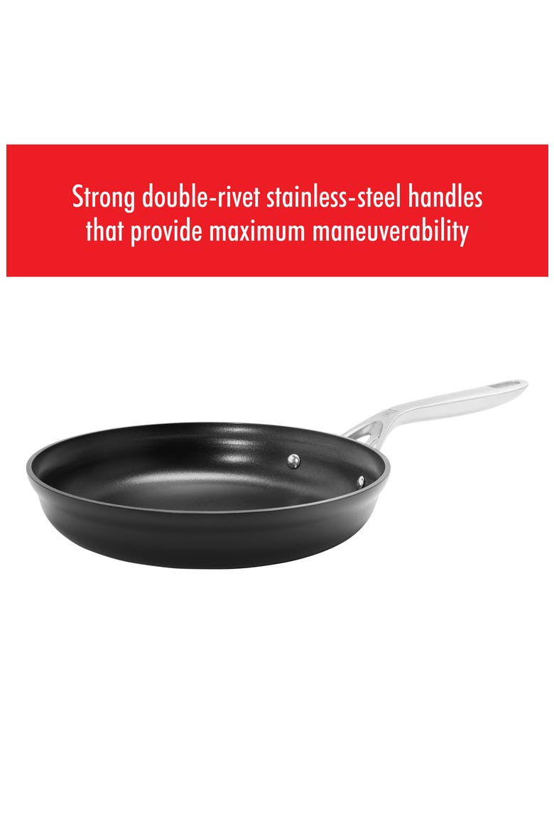 Motion Hard Anodized Nonstick 10-Inch Fry Pan, Alternate, color, MATTE BLACK