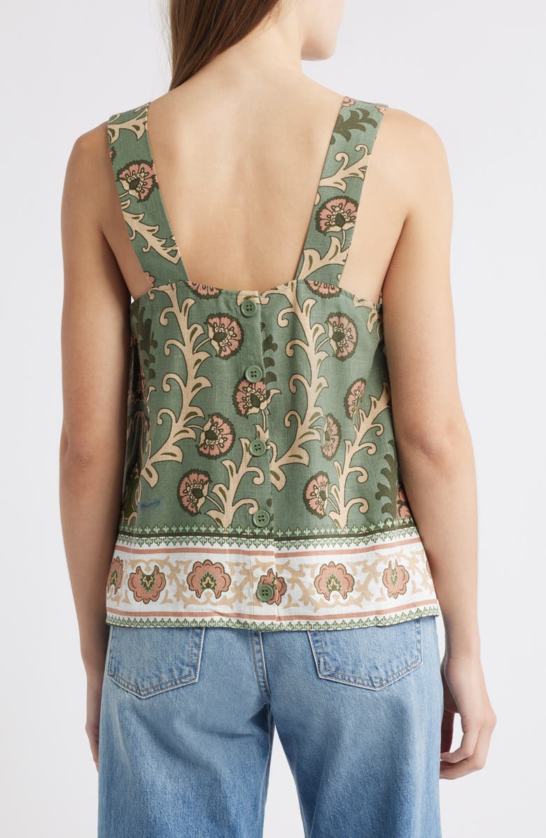 Sanctuary Button Back Sleeveless Top, Alternate, color, Mezzo Sage
