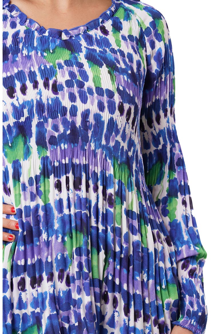 Pleated Ruffle Top, Alternate, color, RAYA COOL