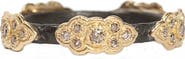 Armenta Old World Sculpted Scroll Diamond Stackable Ring