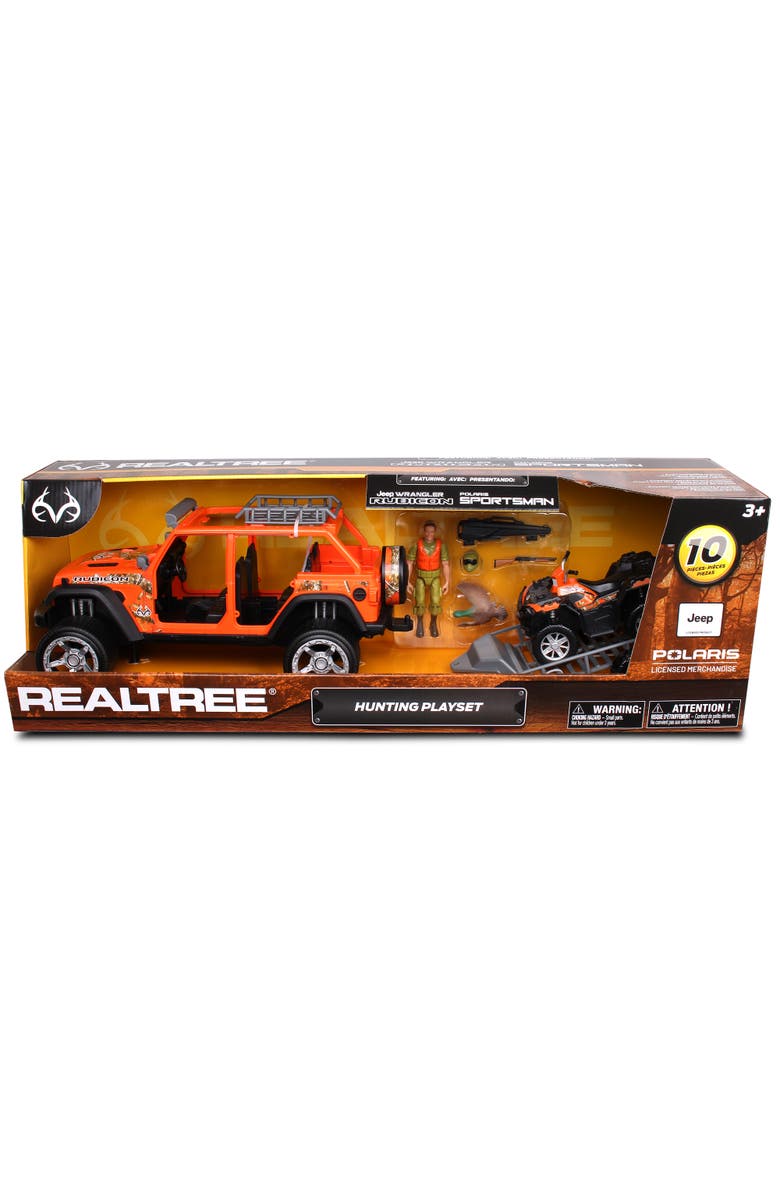 REALTREE 10pc Hunting Playset Jeep Wrangler w/ Ducks, Alternate, color, Multicolored