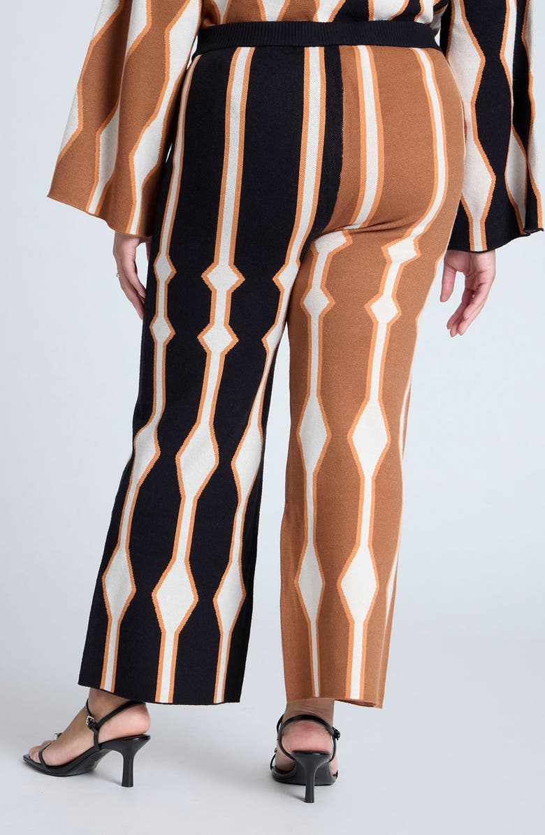 ELOQUII Intarsia Sweater Pants, Alternate, color, 