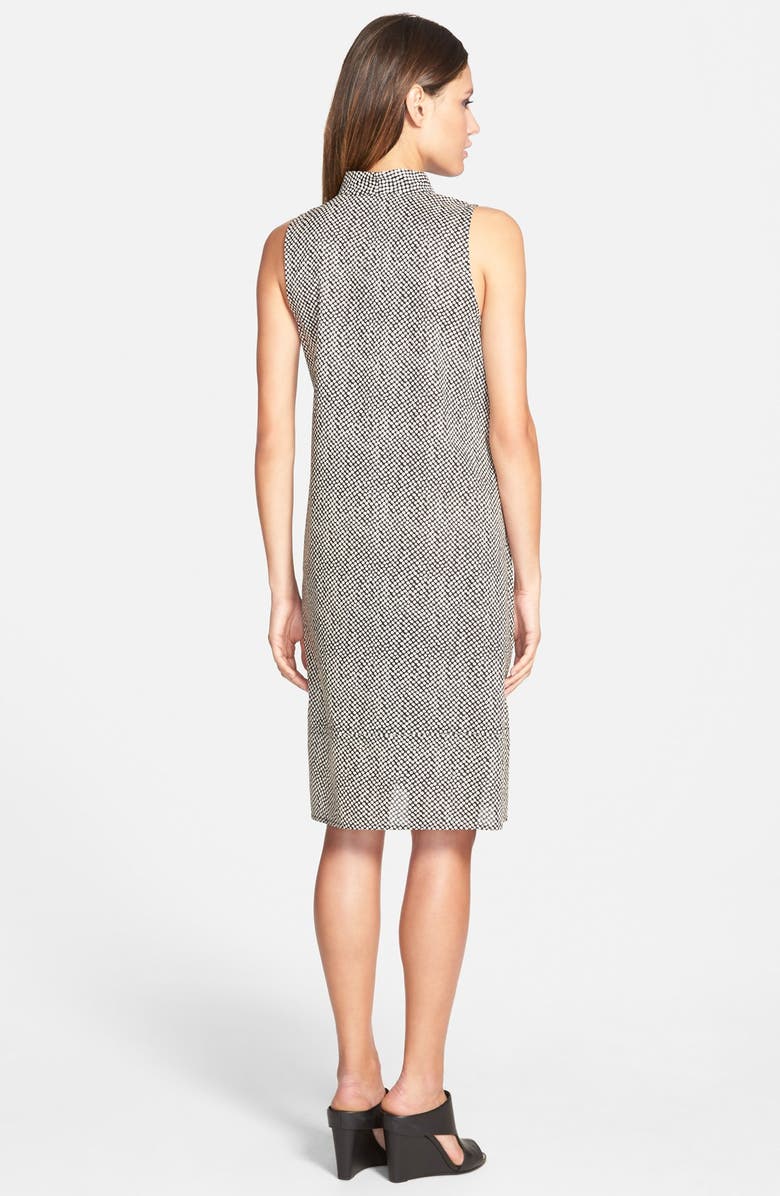 Eileen Fisher Print Cotton V-Neck Shift Dress, Alternate, color,