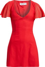 Princess Polly Florie Corset Chiffon Sleeve Minidress