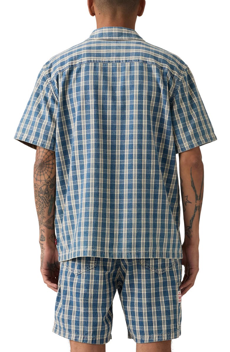Levi's Worker Oversize Check Short Sleeve Button-Up Shirt, Alternate, color, Summer Check Shirt