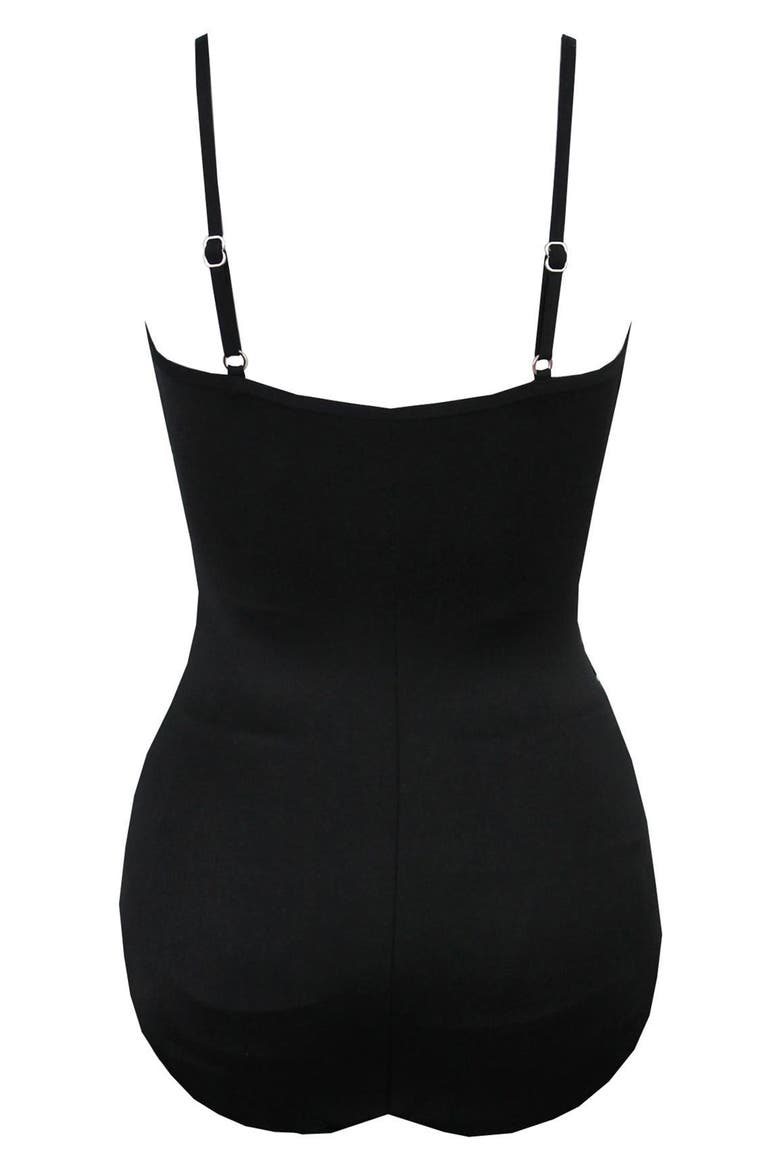 Network Mystify Underwire One-Piece Swimsuit, Alternate, color, BLACK