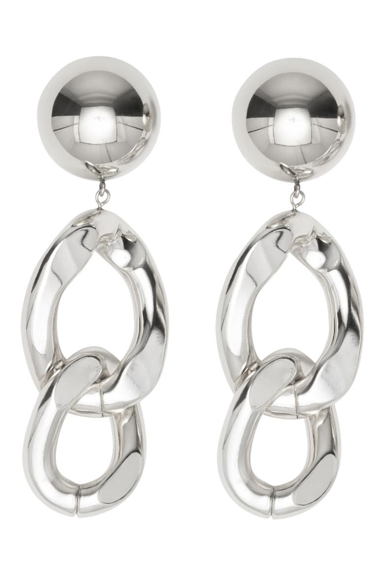 Jagger Drop Earrings, Main, color, SILVER