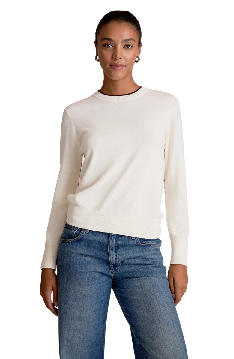 M.M.LaFleur Kit Sweater - Merino, Main, color, Garnet/Ivory