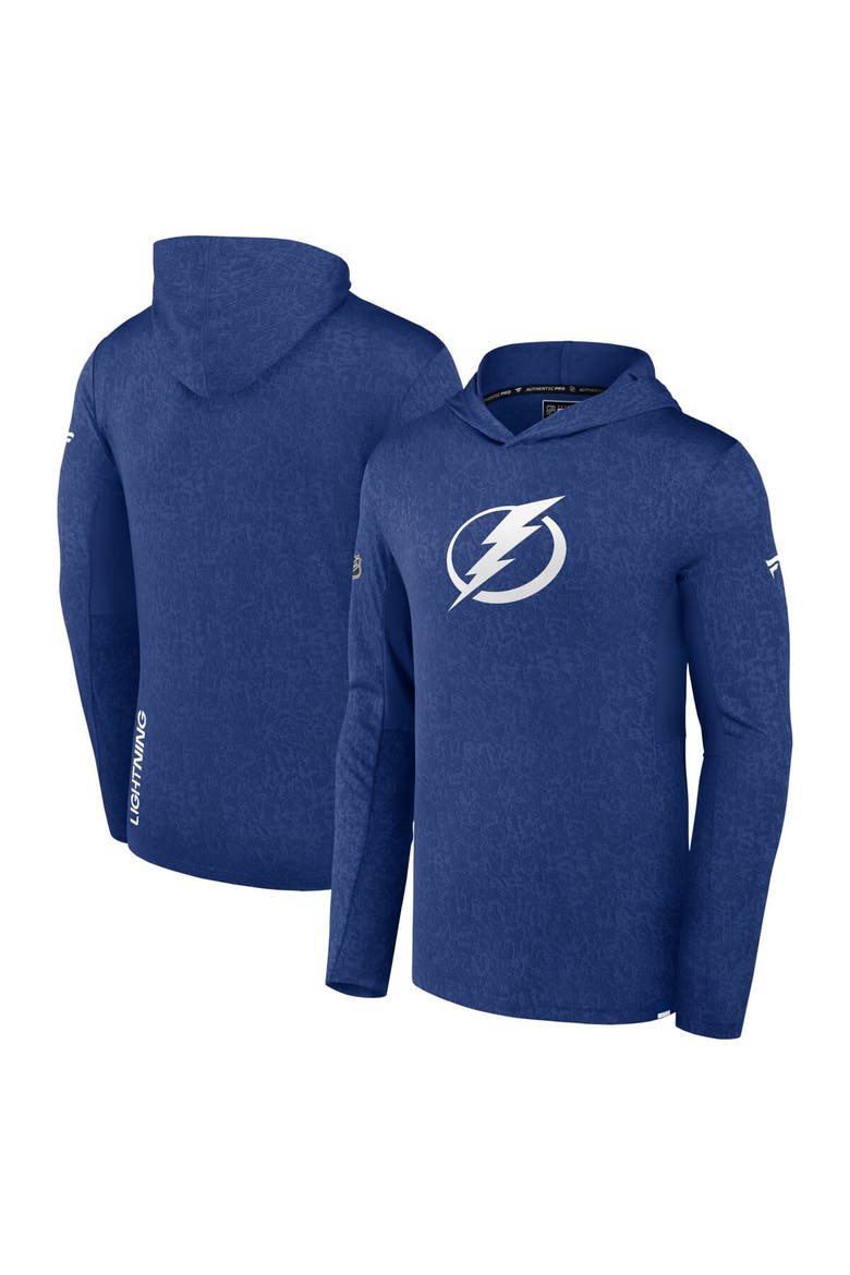 Men's Fanatics Branded  Blue Tampa Bay Lightning Authentic Pro Lightweight Pullover Hoodie, Alternate, color, Blue