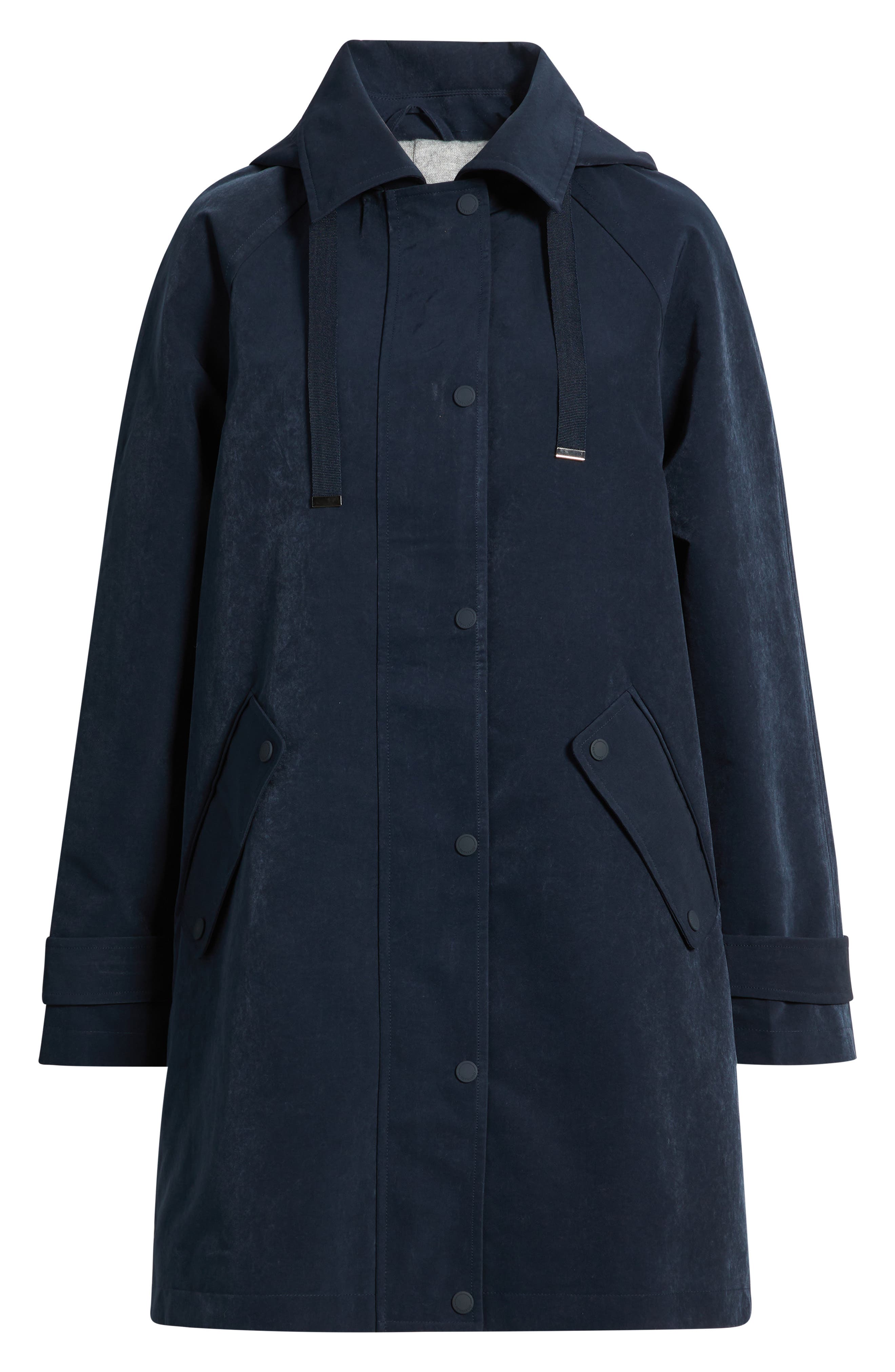 Bernardo Flared Hooded Raincoat — фото 6