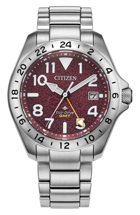 Promaster Land GMT Eco-Drive Bracelet Watch, 39.5mm