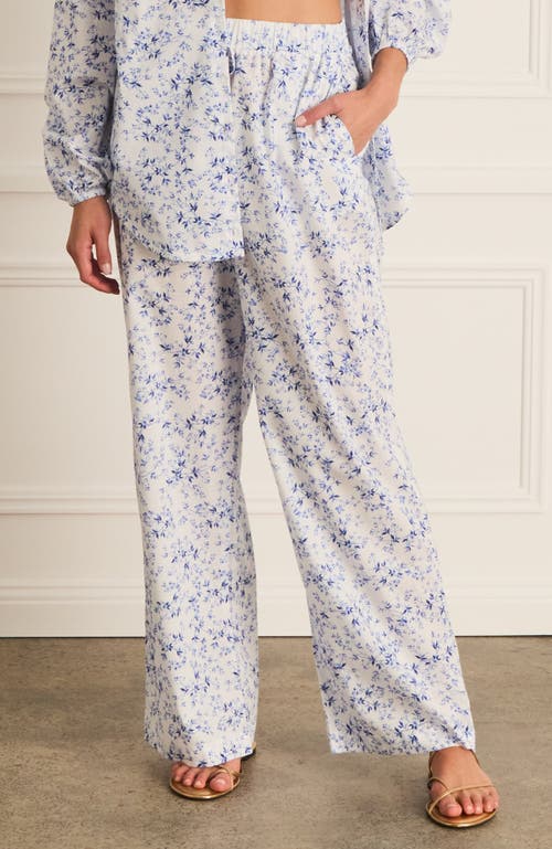Aqua Blu High Waist Resort Pants In White