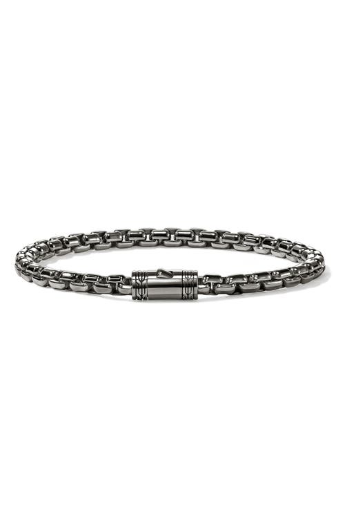John Hardy Box Chain Bracelet, 4.8mm In Dark Silver