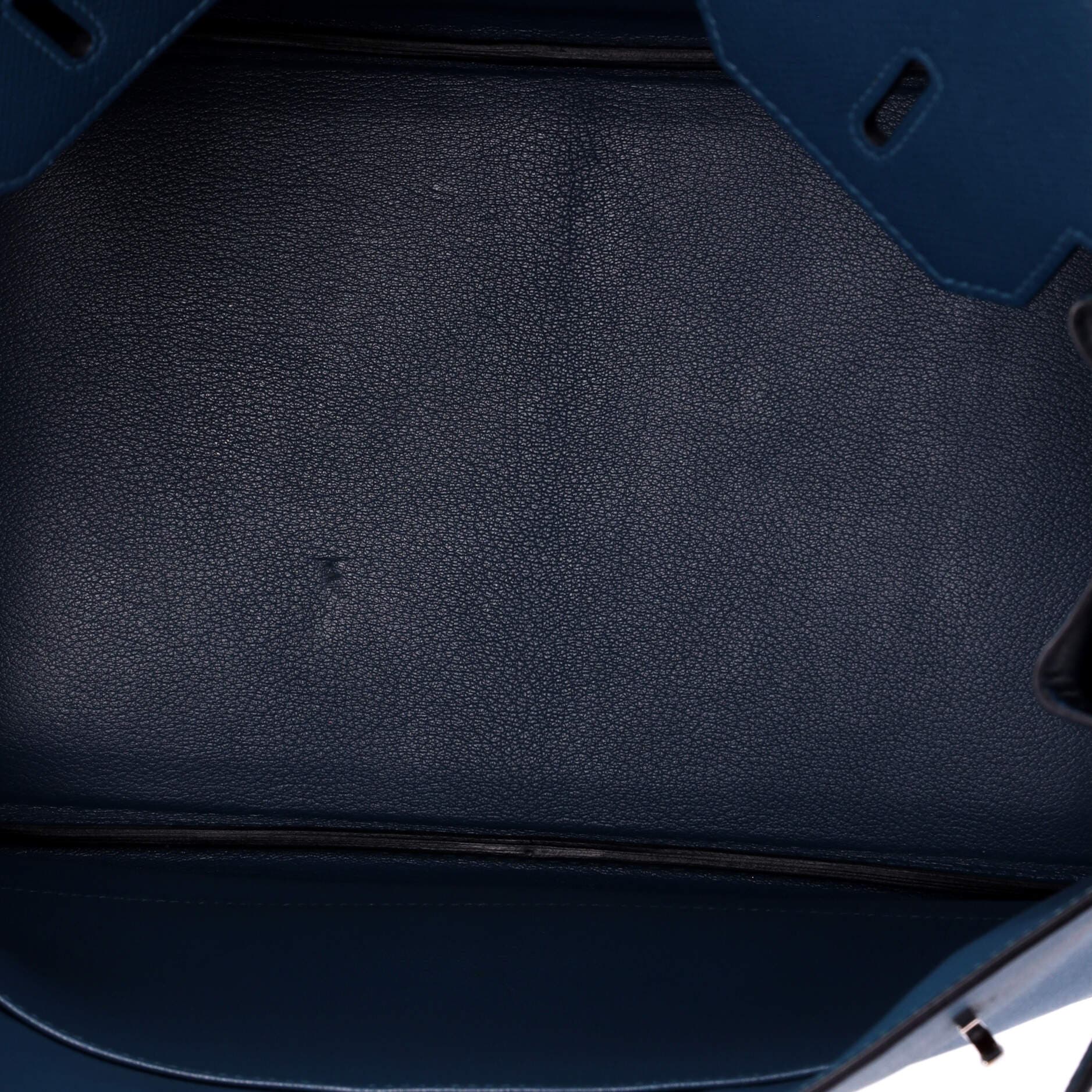 Pre-Owned Hermes Birkin Handbag Blue Epsom with Palladium Hardware 35, Alternate, color, Bleu Tempete