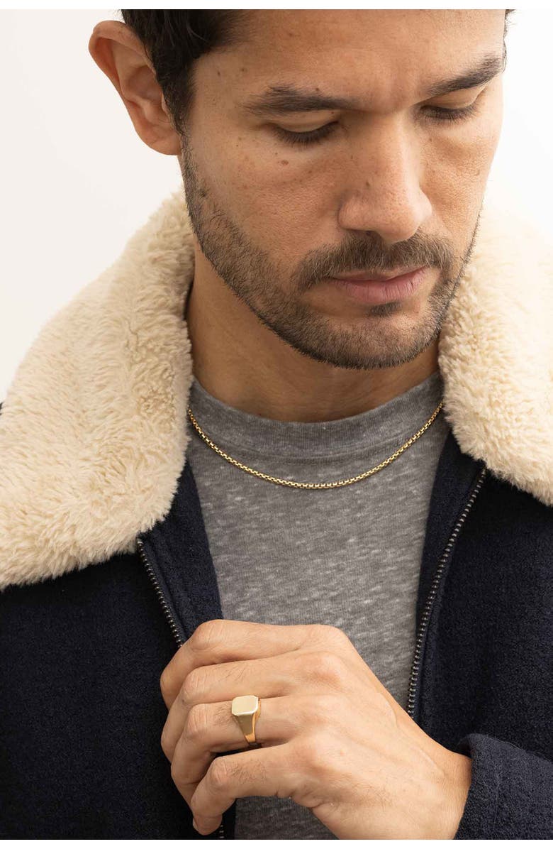 Oradina 14K Gold Duke Signet Bold Ring, Alternate, color, Yellow Gold