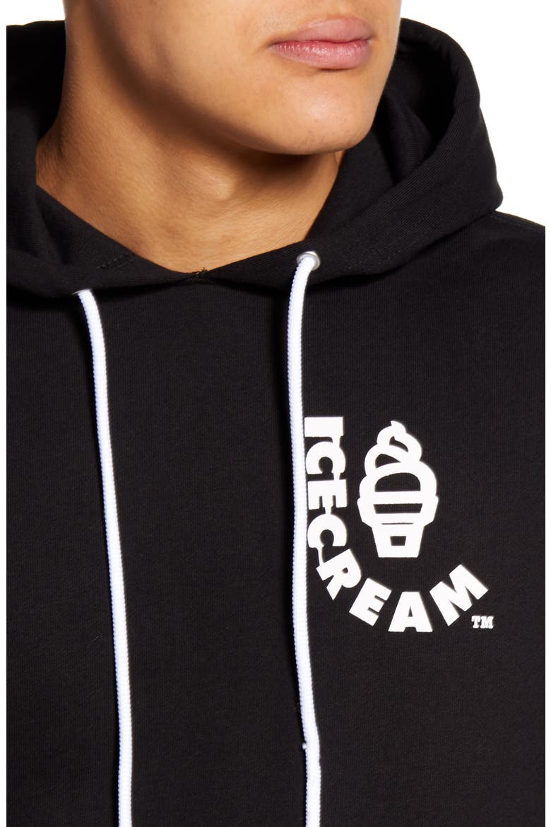 Logo Hooded Sweatshirt, Alternate, color, BLACK