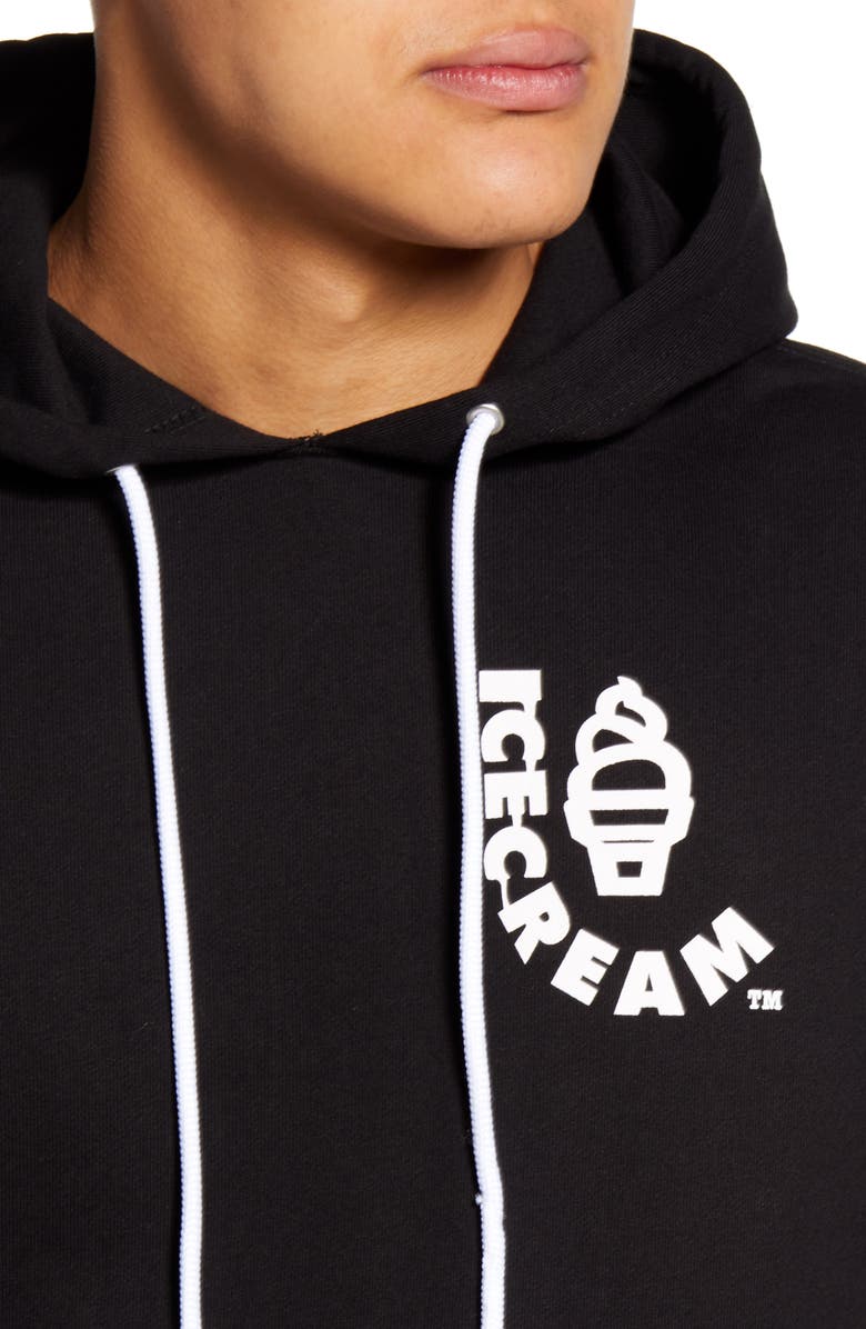 ICECREAM Logo Hooded Sweatshirt, Alternate, color, 