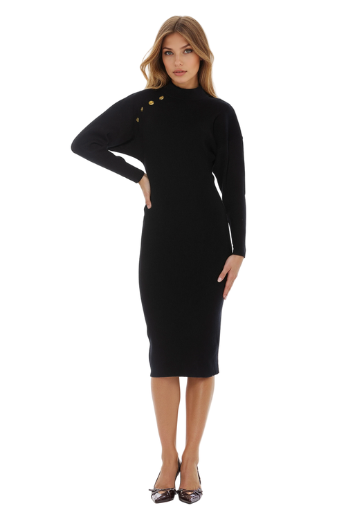 Alexia Admor Indigo Dress In Black