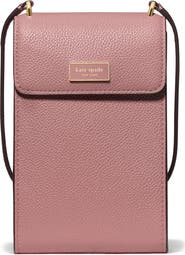 Kate Spade New York serena pebble leather north/south phone crossbody bag