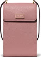 Kate Spade New York serena pebble leather north/south phone crossbody bag