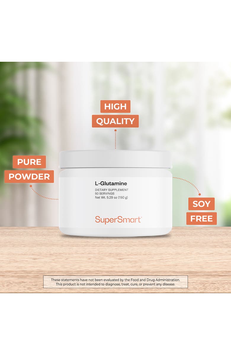 SuperSmart L-Glutamine Powder, Alternate, color, NO COLOR