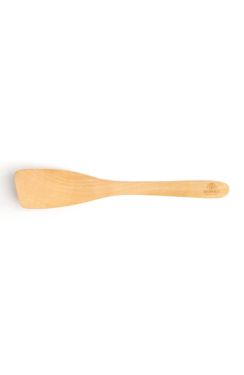 Berard Contour Olive Wood Curved Spatula, 12-Inch, Alternate, color, Brown