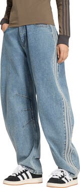 adidas Originals 3-Stripes Barrel Leg Jeans
