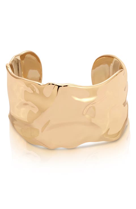 Thick Sculpted Cuff Bracelet