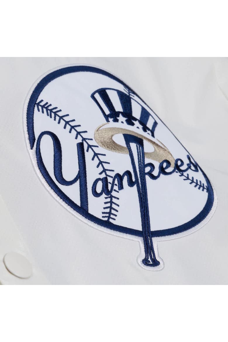 Men's Mitchell & Ness White New York Yankees Yacht Rock Coaches Full-Snap Hooded Windbreaker Jacket, Alternate, color, White