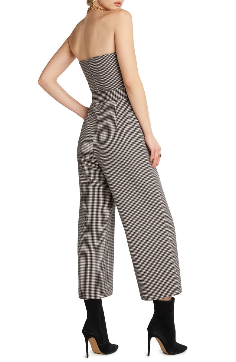 matty m. Ryan Strapless Jumpsuit, Alternate, color, Black