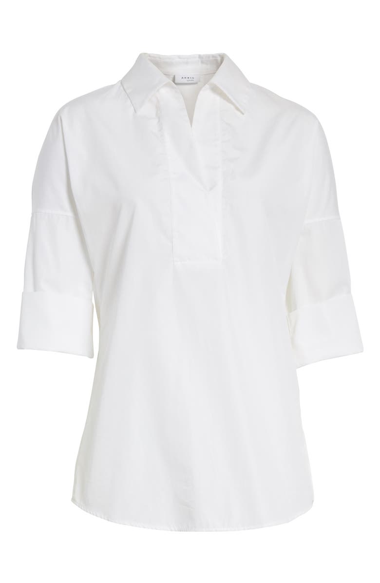 Akris punto Cotton Poplin Tunic, Alternate, color, 