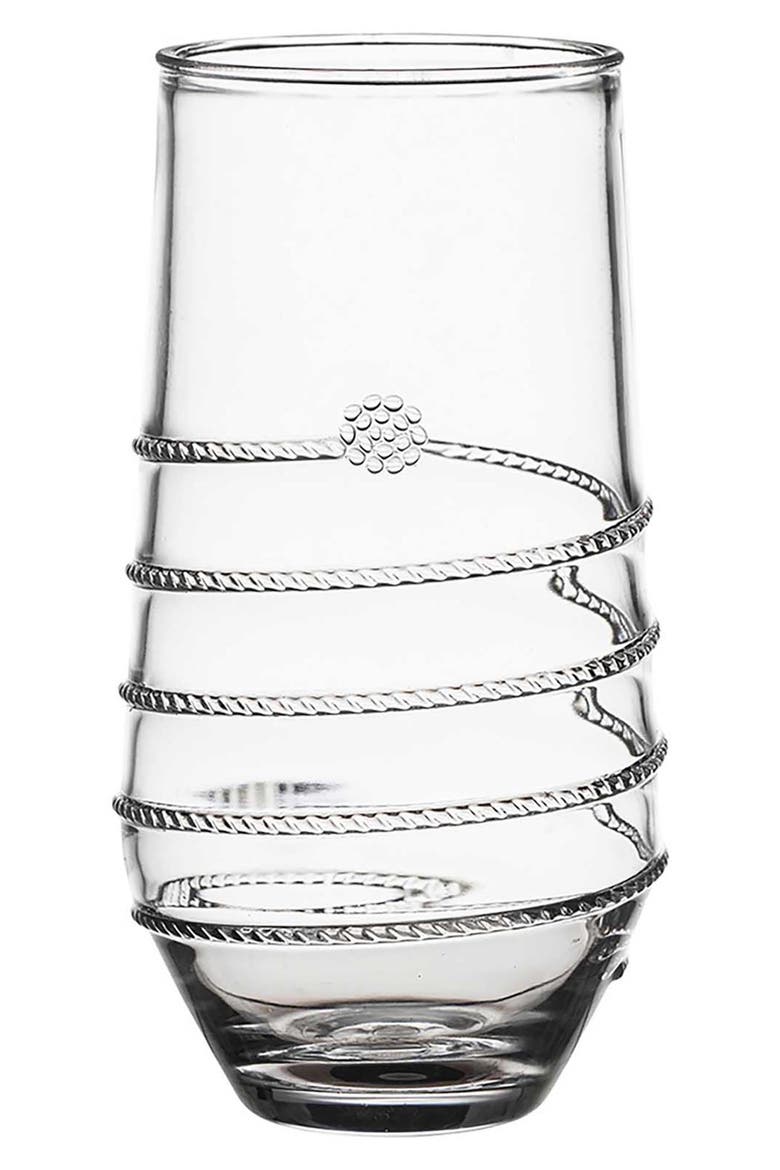 Amalia Acrylic Set of 4 Large Tumblers, Alternate, color, CLEAR