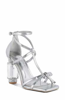 Affluence Crystal T-Strap Sandal