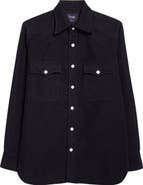 Drake's Cotton Moleskin Western Shirt