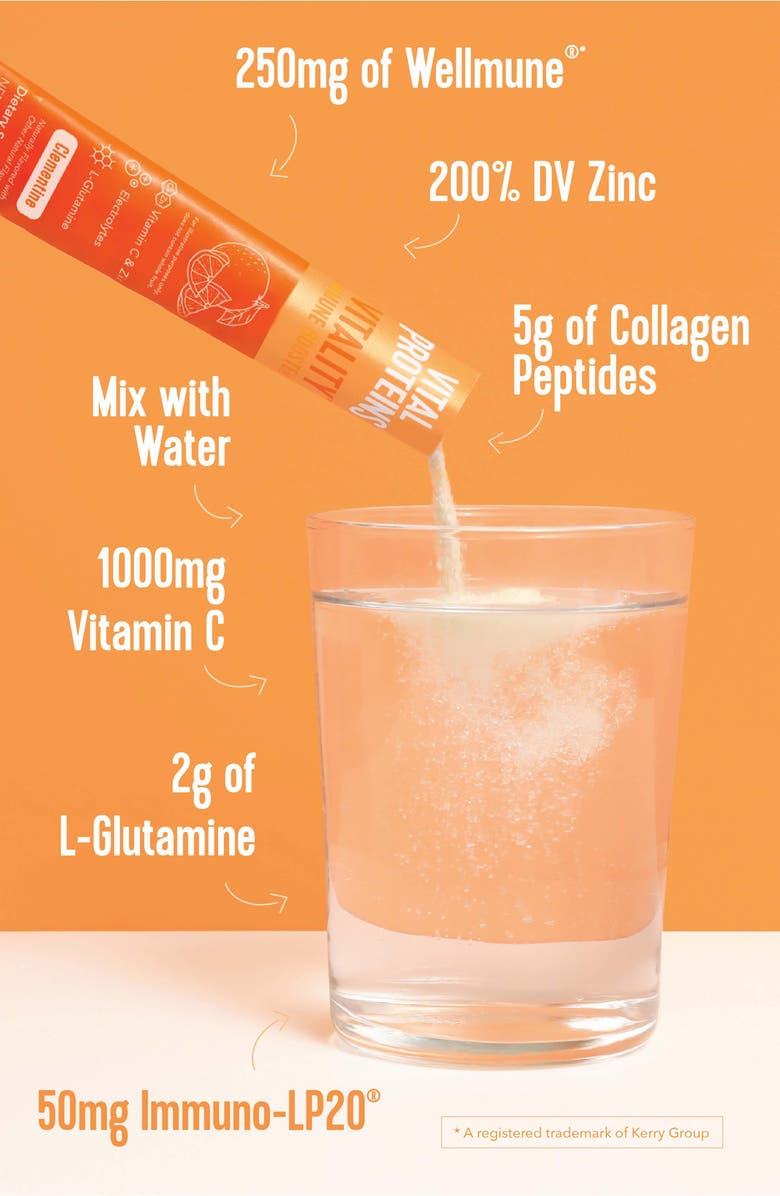 Vital Proteins Single-Serve Vitality Immune Booster Dietary Supplement Pack, Alternate, color, Clementine