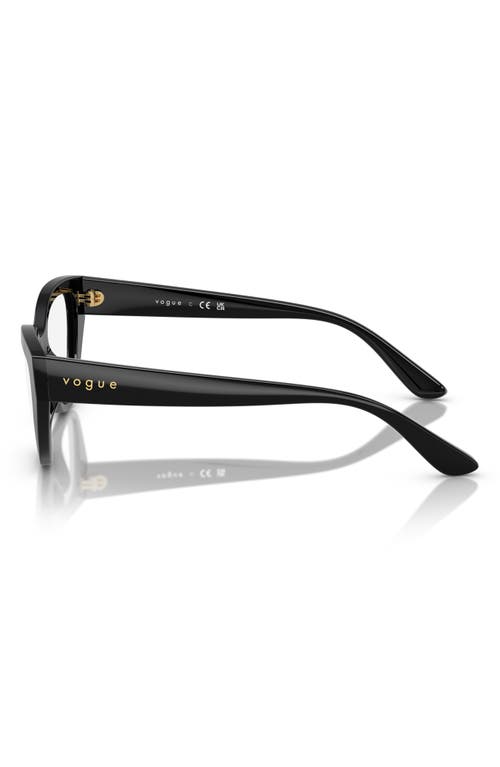 Vogue 48mm Cat Eye Optical Glasses In Black