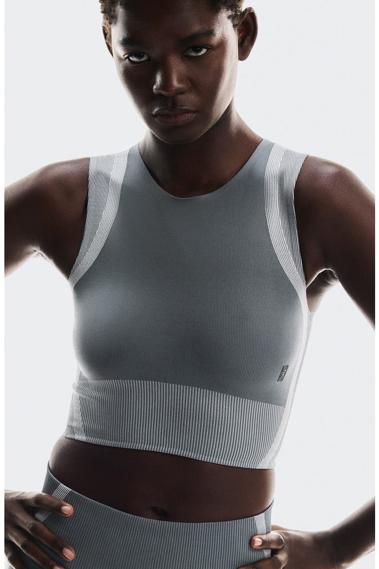 Studio Crop Tank, Alternate, color, ROCK/ GLACIER