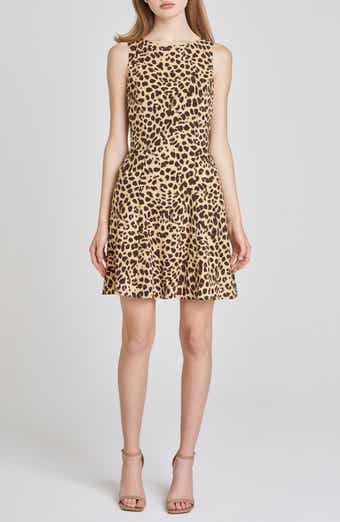 WAYF Natasha Leopard Print Minidress