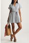 selected Navy Stripe Print