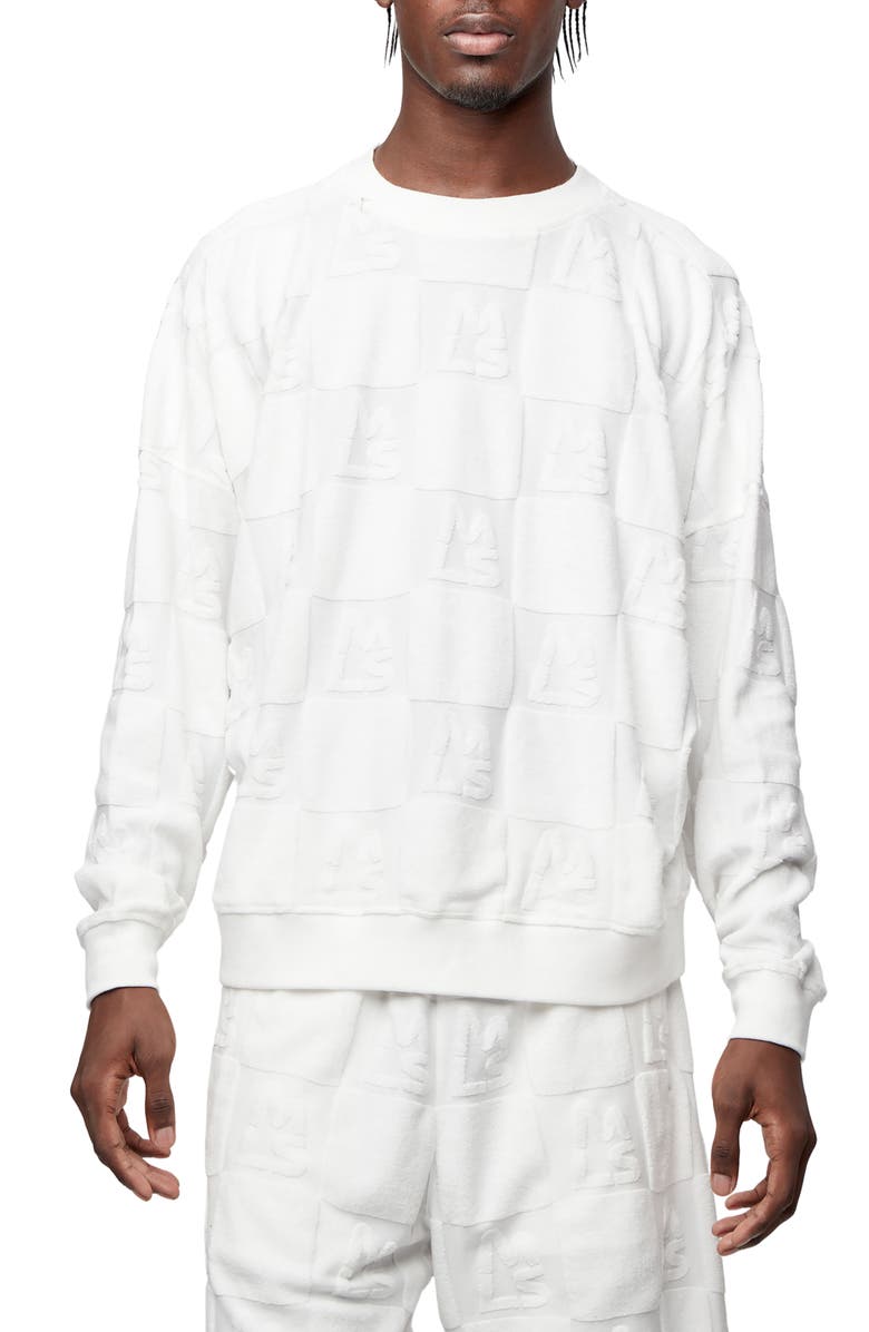 MAGNLENS Pacifico Oversize Cotton Blend Crewneck Sweatshirt, Main, color,