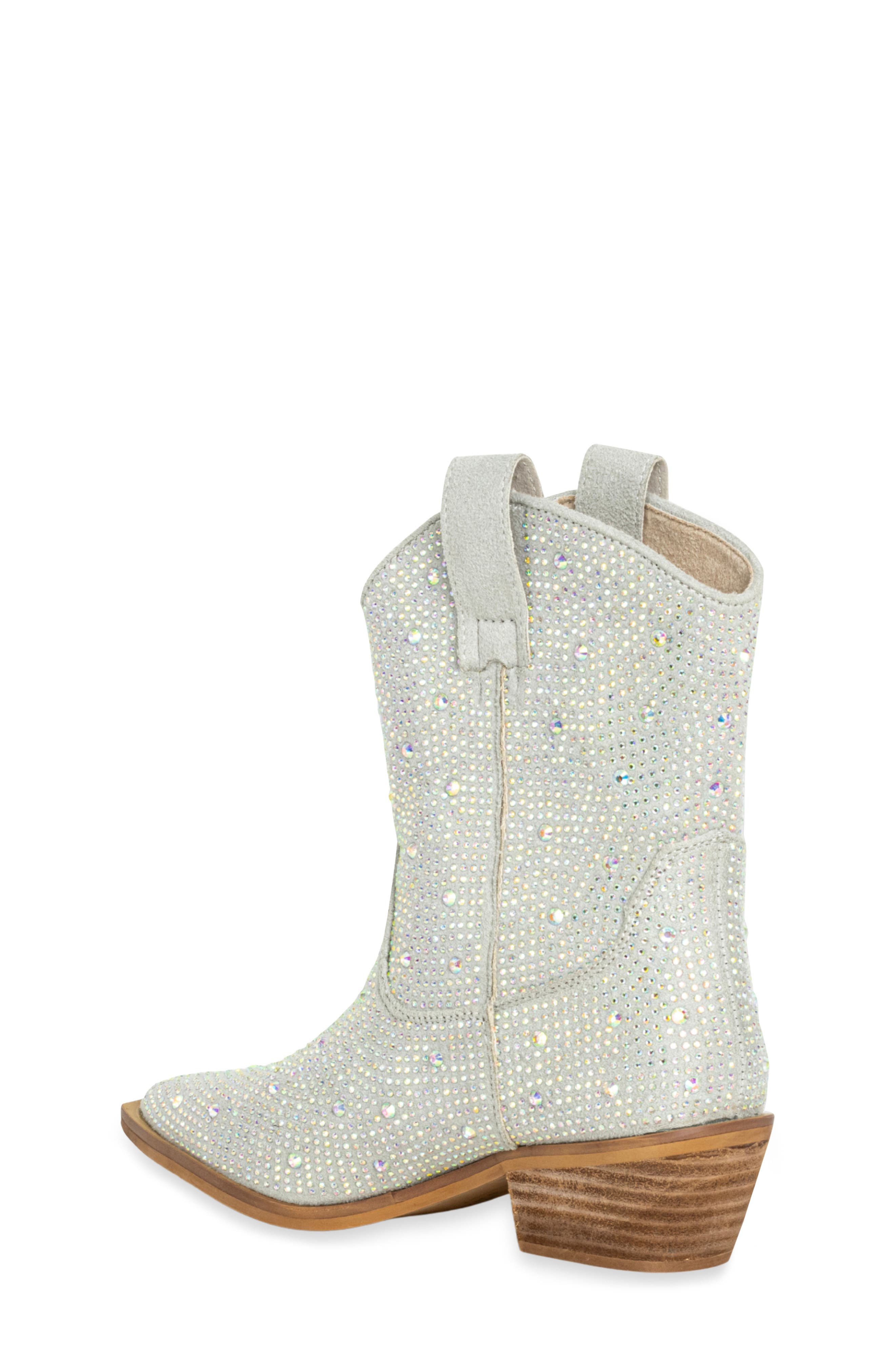 Kids' Zouzou Mini Western Boot, Alternate, color, IRIDESCENT