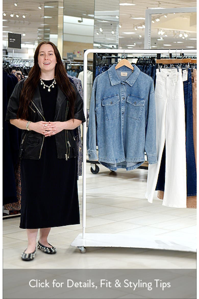 Cotton & Linen Blend Denim Button-Up Shirt video
