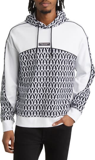 Armani Exchange Jacquard Colorblock Hoodie | Nordstrom