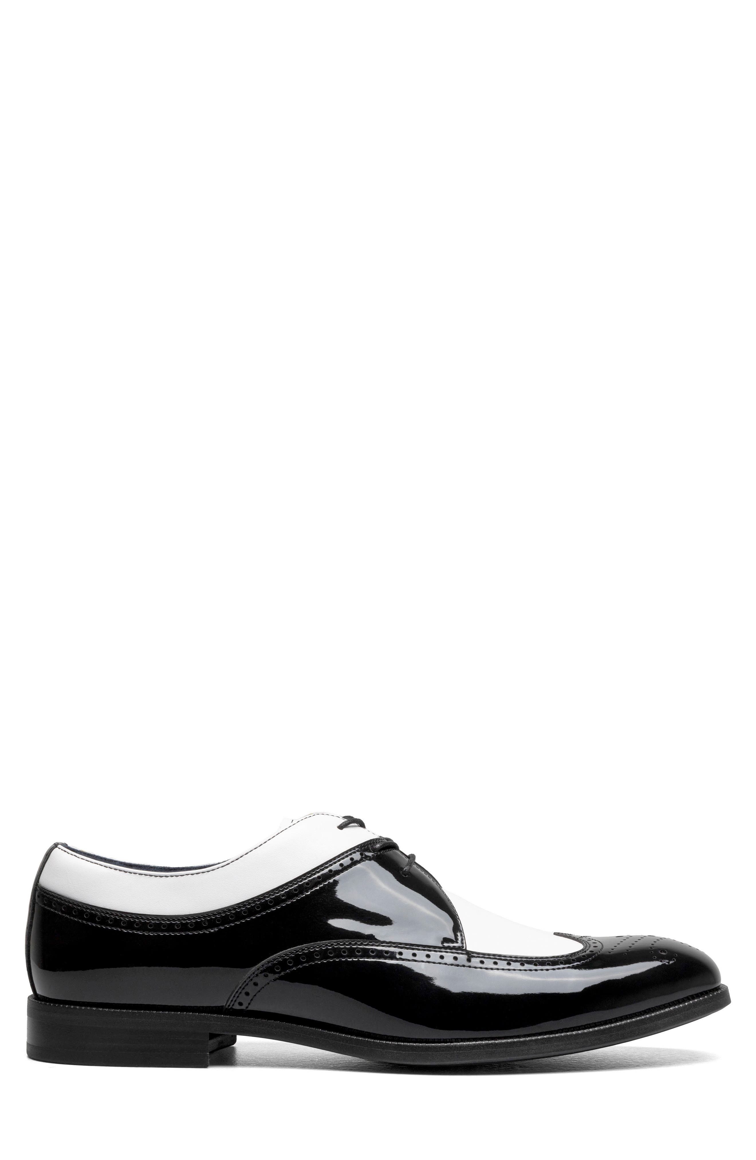 Stacy Adams Dayton II Wingtip Oxford, Alternate, color, Black/ White