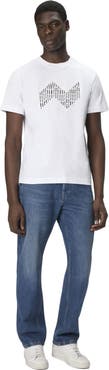 Missoni Short Sleeve T-shirt With Geometric Zigzag Insert And Logo