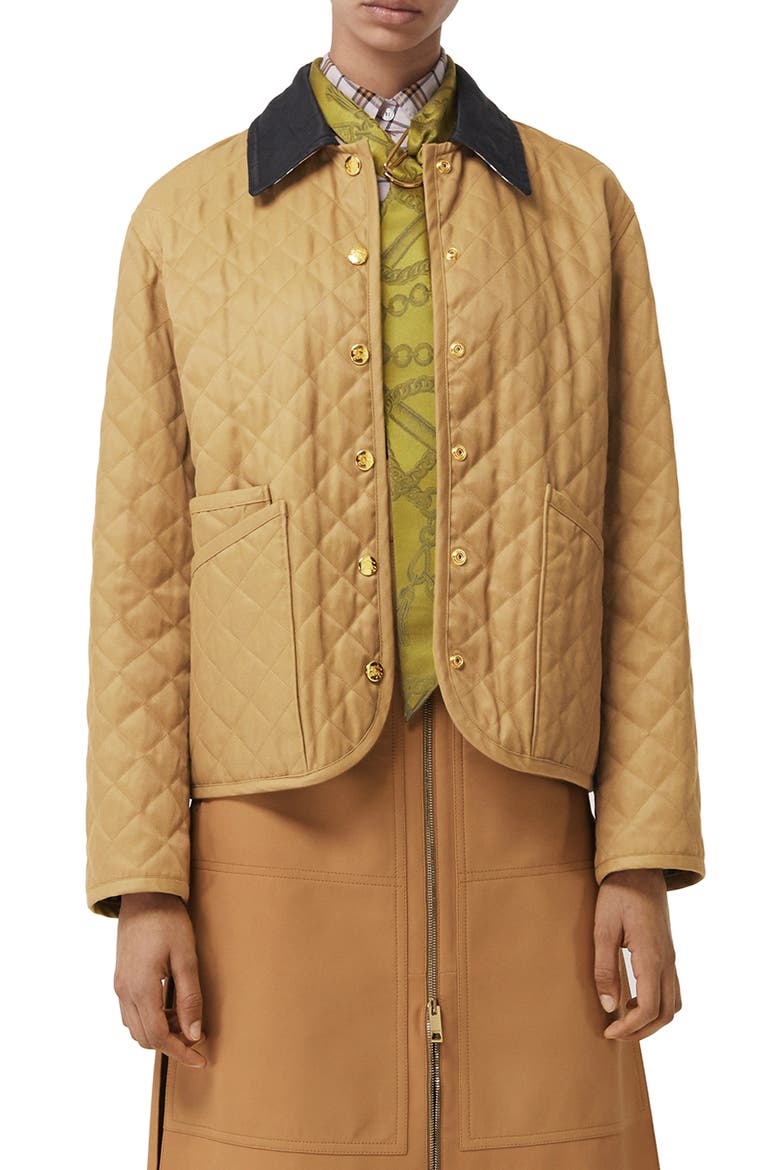 Dranefeld Quilted Jacket, Main, color, CAMEL